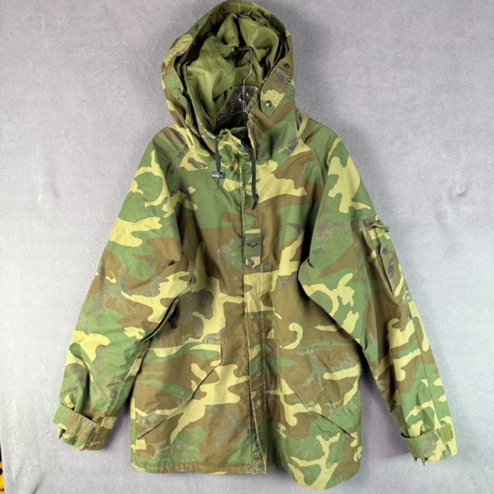 US Military Parka Cold Weather M Long Woodland Camo Field‎ Army Jacket Gore-Tex